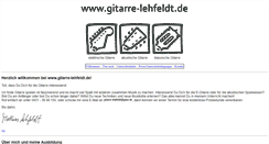 Desktop Screenshot of gitarre-lehfeldt.de