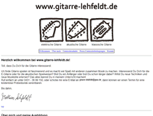 Tablet Screenshot of gitarre-lehfeldt.de